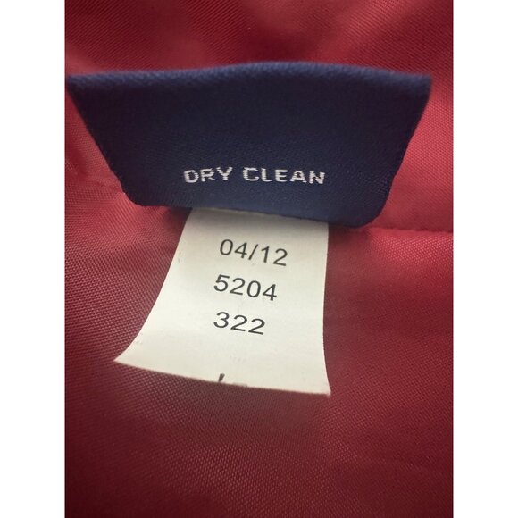 Mackintosh Red Wool-Blend Lined Coat w/Pockets Size S Peacoat Single Breasted - Picture 10 of 11